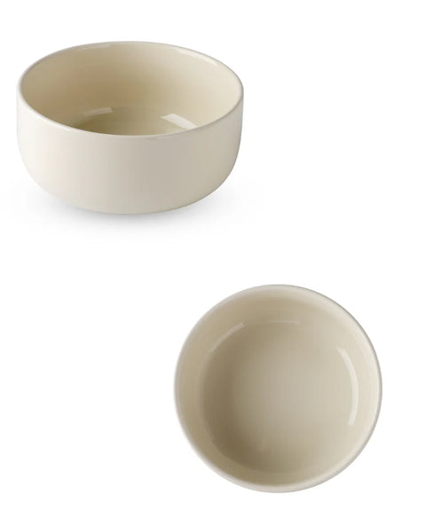 Service de Vaisselle 24 Pièces NOVEL – Porcelaine Beige Moderne