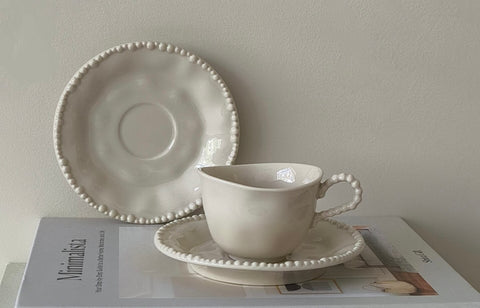 Tasse à expresso PEARL beige - 6 personnes