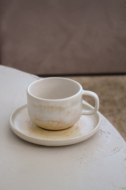 Tasse Aquarel 22cl + Sous-Tasse – Douceur Artisanale du Portugal