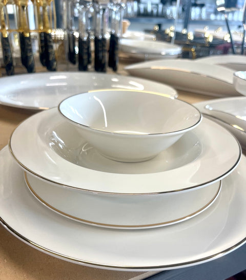 Service à Dîner Bellac – 25 pièces en Porcelaine Fine | Bricard Porcelaine