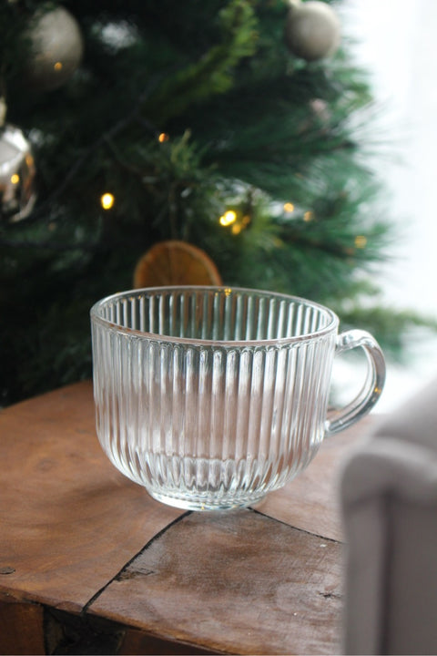 Lot de 2 Tasses en Verre RIFFLE MUG – 400 ml
