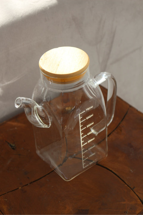Huilier en Verre Rond – 750 ml