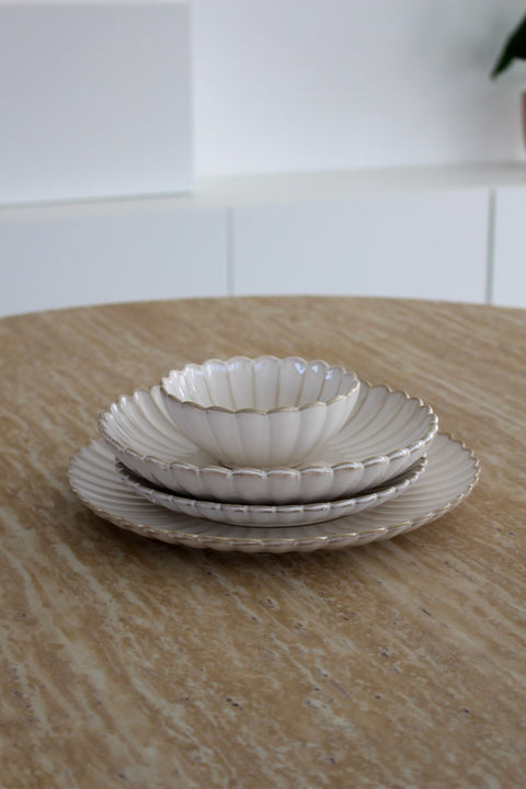 Service à dîner en porcelaine "Bloomy" – 24 pièces