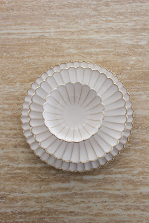 Service à dîner en porcelaine "Bloomy" – 24 pièces