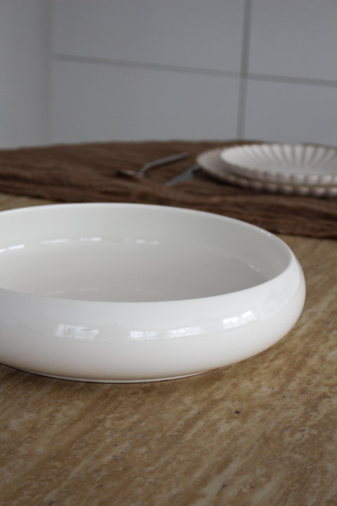Saladier Bondy porcelaine blanche brillante – Ø 30 cm