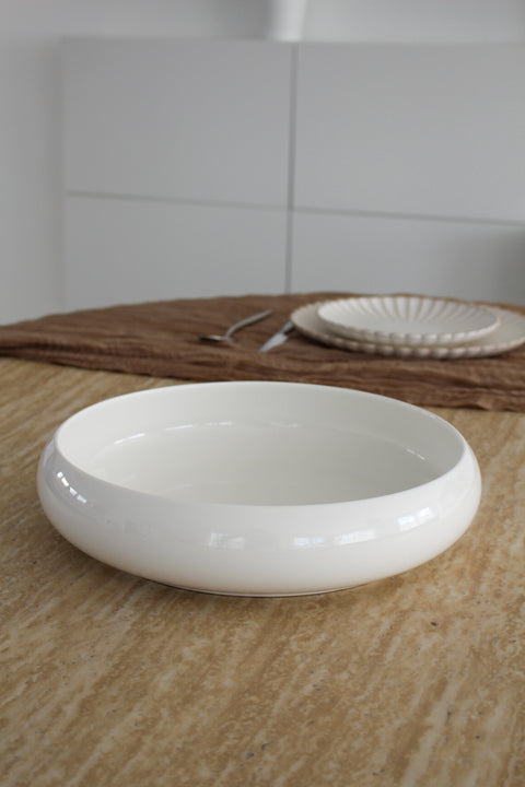 Saladier Bondy porcelaine blanche brillante – Ø 30 cm