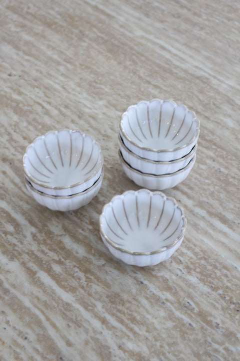 Bols en porcelaine Bloomy – Lot de 6 (Ø 13 cm)