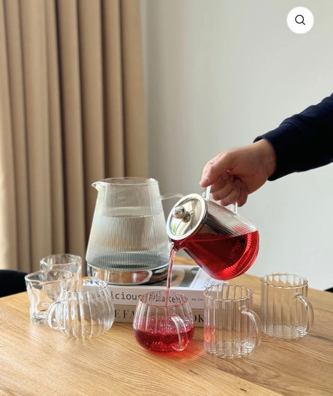 Théières en verre Pyramide - Adaptée à l'induction