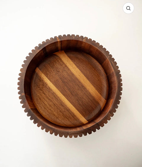 Saladier bois d’acacia | 26 cm