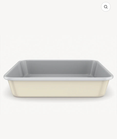 Plat de Cuisson Carré Beige | Revêtement Céramique