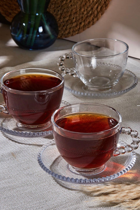 Tasse à thé ou café en verre GIRONA 200ml pour 6 - 12 pièces