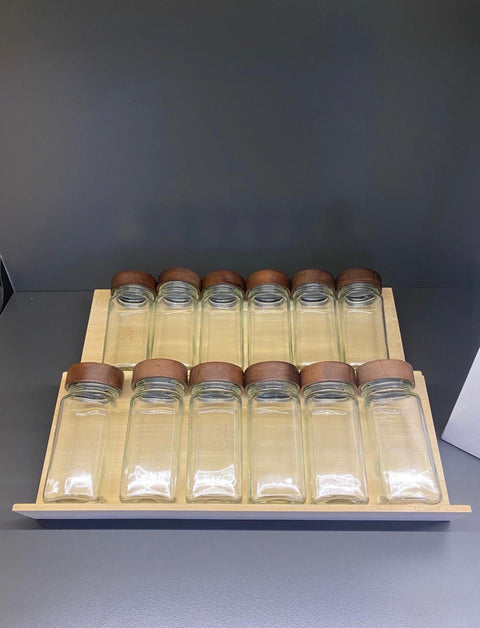 12 Pots à épices + support - Ena Home