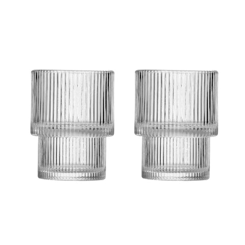 6 Premium Court Riffle Glasses - 200 ml 