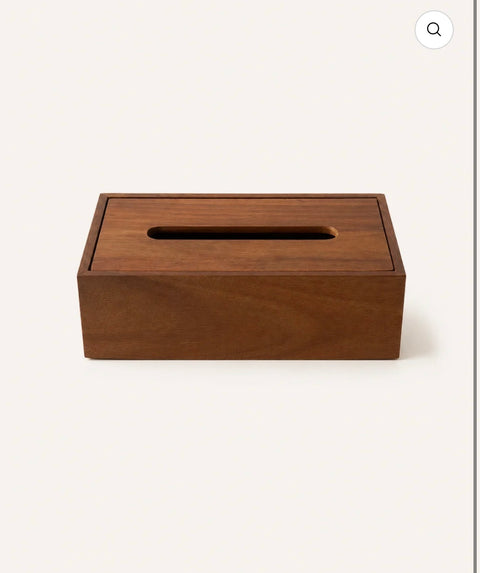 Boîte à mouchoirs en bois d’Acacia