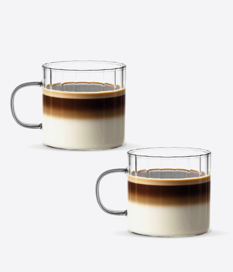 Bubble Black Glass - 2 Gläser 