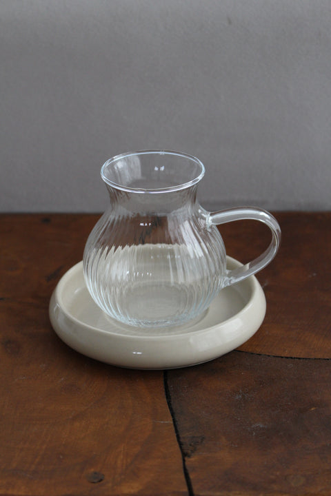 6 Sous-Tasses Porcelaine Bondy – Beige ou Blanc