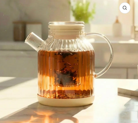 Carafe Stripe / théière en verre 1.5L