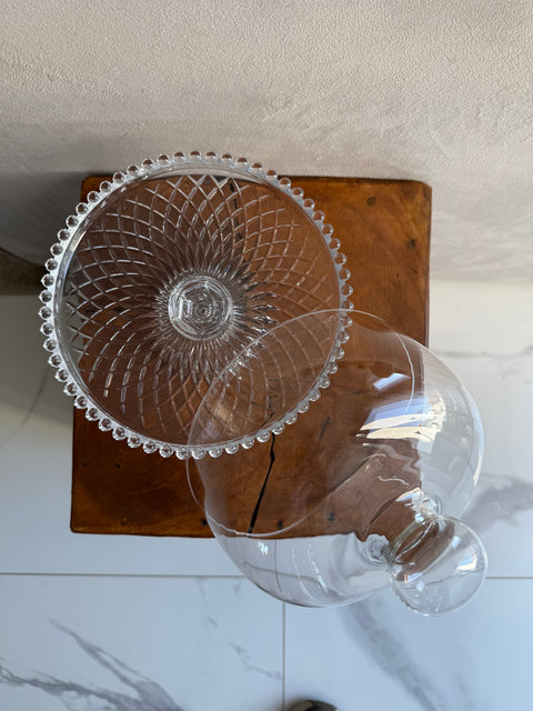 Présentoir à Gâteau en Verre avec Cloche Élégance Cristal - PERLE