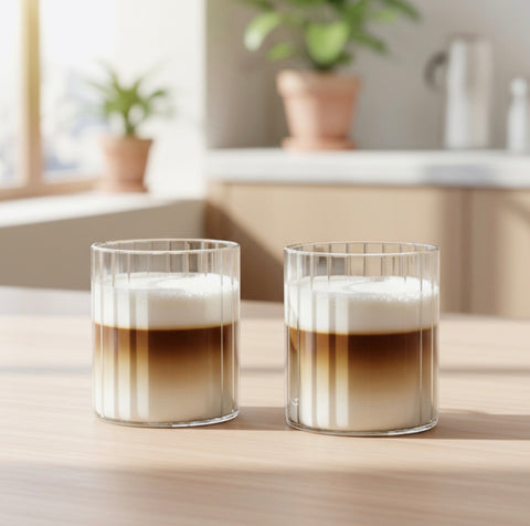 Set mit 2 200-ml-Bechern aus Borosilikatglas