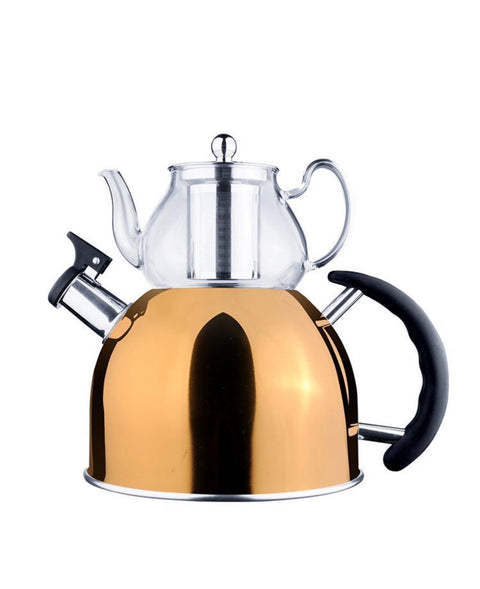 Théières GAYA 0,8/2,5 L GOLD | tout feux dont induction