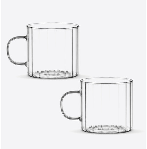 Bubble Black Glass - 2 Gläser 