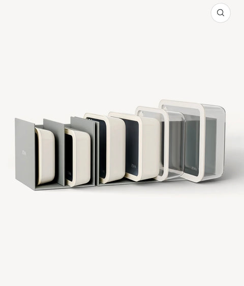 Set de 8 boîtes de conservation en verre ZOHA avec rangement