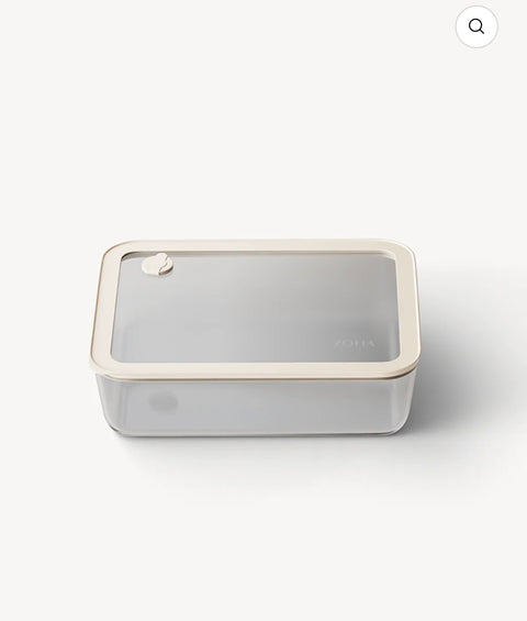 Boîte de conservation ZOHA Beige Transparent