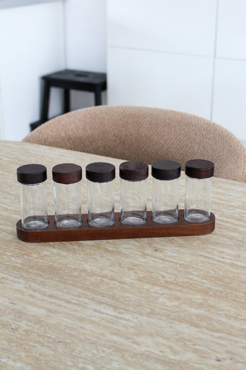 6 pots à épices + support - Ena Home