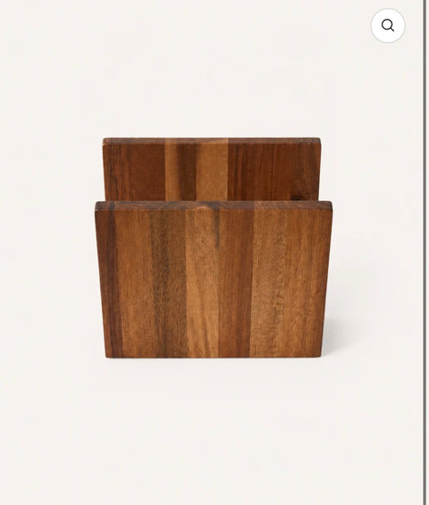 Porte-serviettes en bois d’Acacia