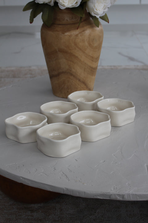 Coupelles Ice Cube porcelaine