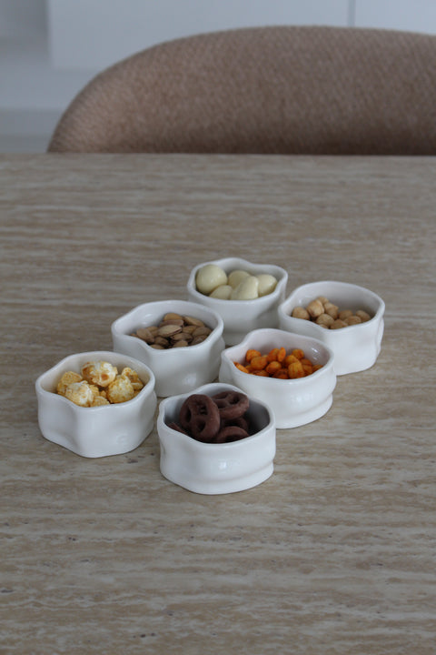 Coupelles Ice Cube porcelaine