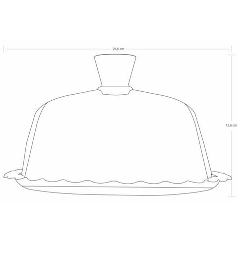 Cloche à Gâteau avec couvercle "Petite Patisserie"