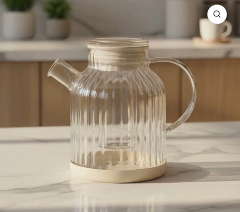 Carafe Stripe / théière en verre 1.5L