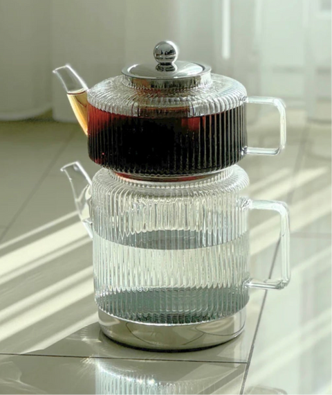 Théière RIFFEL XL en Verre – 3L de Pure Élégance pour vos Moments Thé