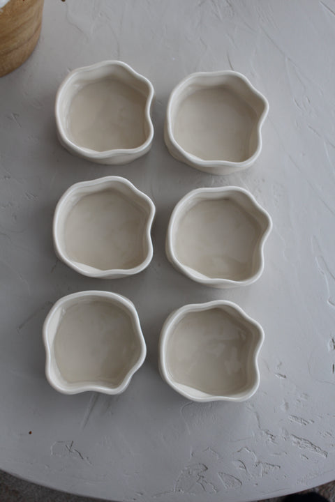 Coupelles Ice Cube porcelaine