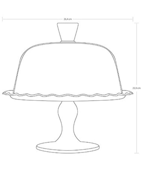 Cloche à Gâteau avec pied "Petite Patisserie"