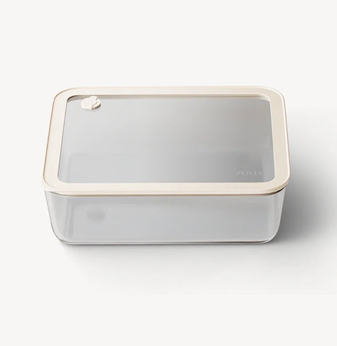 Boîte de conservation - Rectangulaire 2650 ml - Beige Transparent