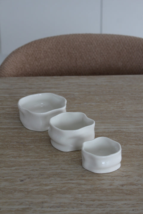 Coupelles Ice Cube porcelaine