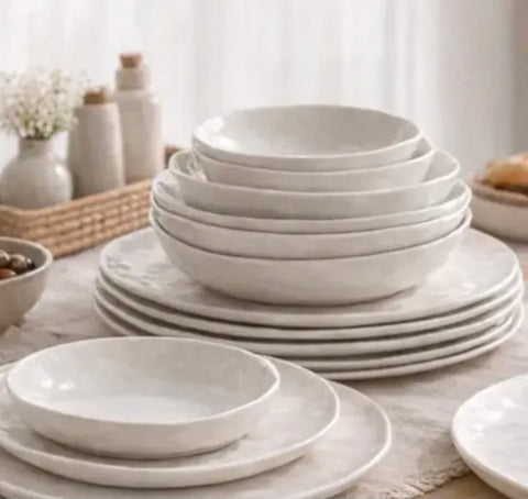 Service à dîner MOON WHITE 24 pièces