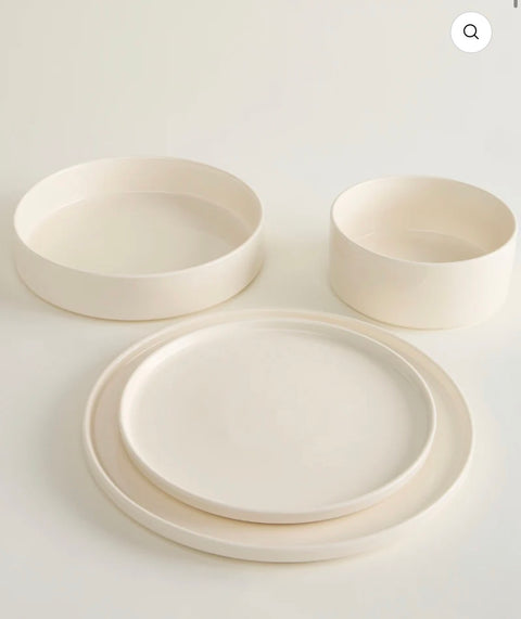 Noa Beige  Ensemble de vaisselle 24 pièces