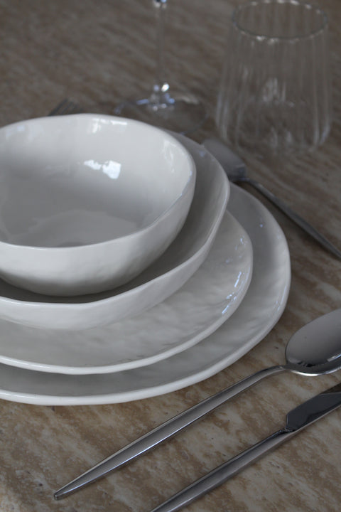 Service à dîner MOON WHITE 24 pièces