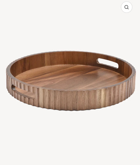 Plateau en Bois d'Acacia | 36 cm