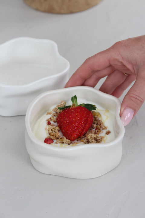 Coupelles Ice Cube porcelaine