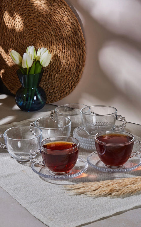 Tasse à thé ou café en verre GIRONA 200ml pour 6 - 12 pièces