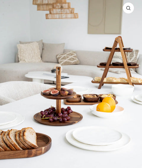 Plateau Ovale Lumo Acacia