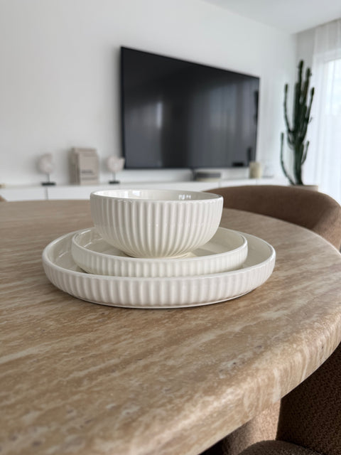 Service à dîner CANET WHITE – 18 pcs