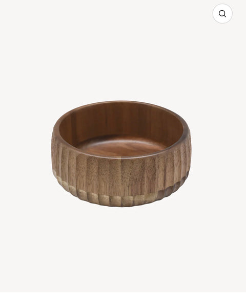 Bol Sculpté en Bois d’Acacia – 3 Tailles au Choix