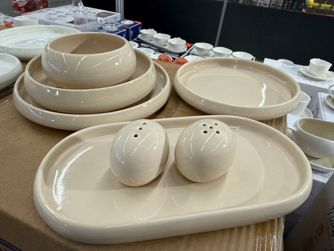 Service à dîner MOON ( BONDY ) CRÈME 27 pièces