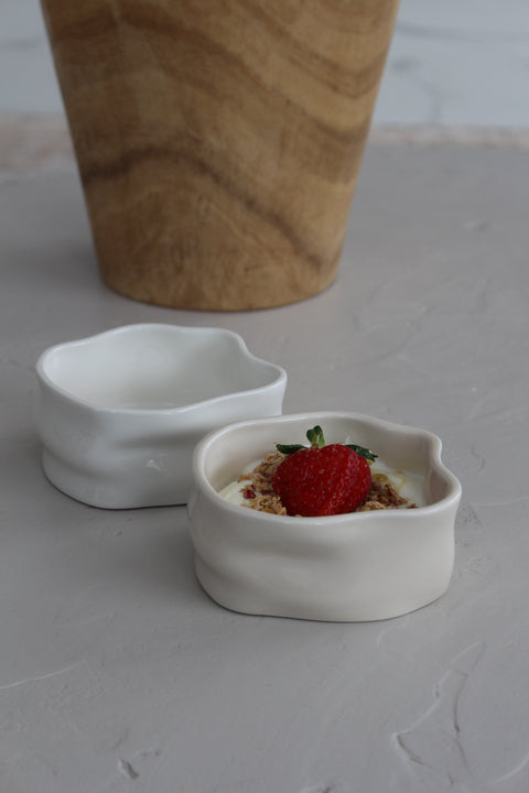 Coupelles Ice Cube porcelaine
