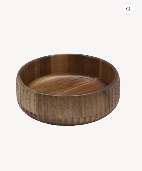 Bol Sculpté en Bois d’Acacia – 3 Tailles au Choix